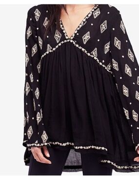 Free People Diamond Embroidered Tunic